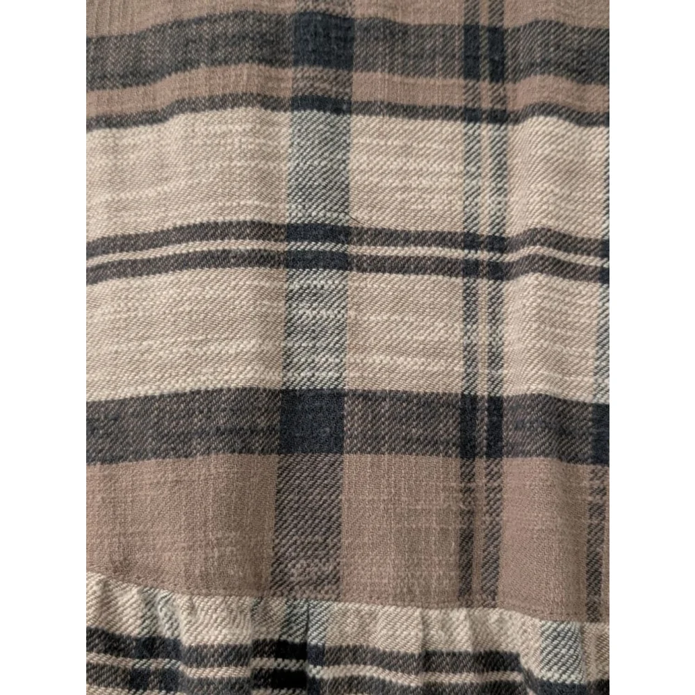 Women's UpWest Plaid Mini Dress XS Brown & Black - Picture 6 of 7